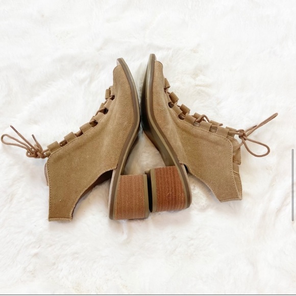 Steve Madden Aralyn Suede Open Toe Gladiator Sandals Tan Size 8M - Picture 6 of 12